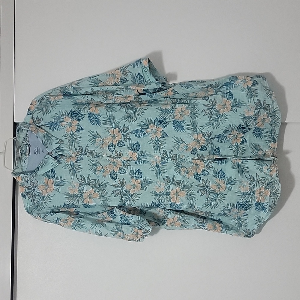 IZOD SALTWATER BUTTON DOWN CASUAL SHIRT